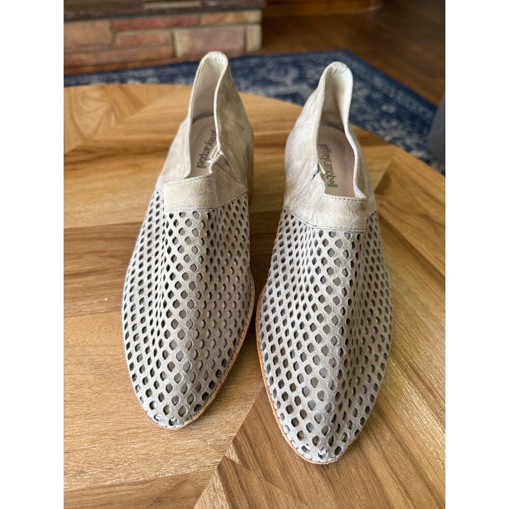 Jeffery Campbell Branwen Perforated Booties Sz. 8 - Picture 2 of 7